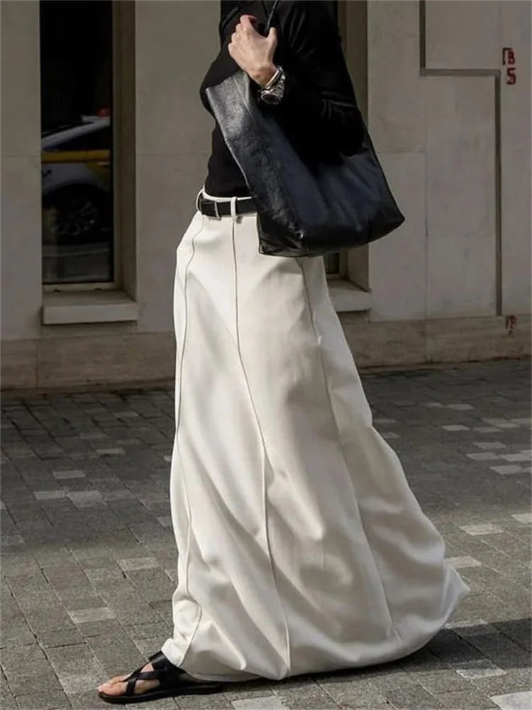 Women - H-Line Skirts - Stylish Plain Design - Trendy Fashion Essential