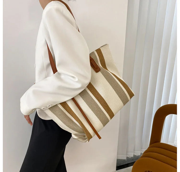 Valina Bag Stylish Striped Bag - Modern & Spacious