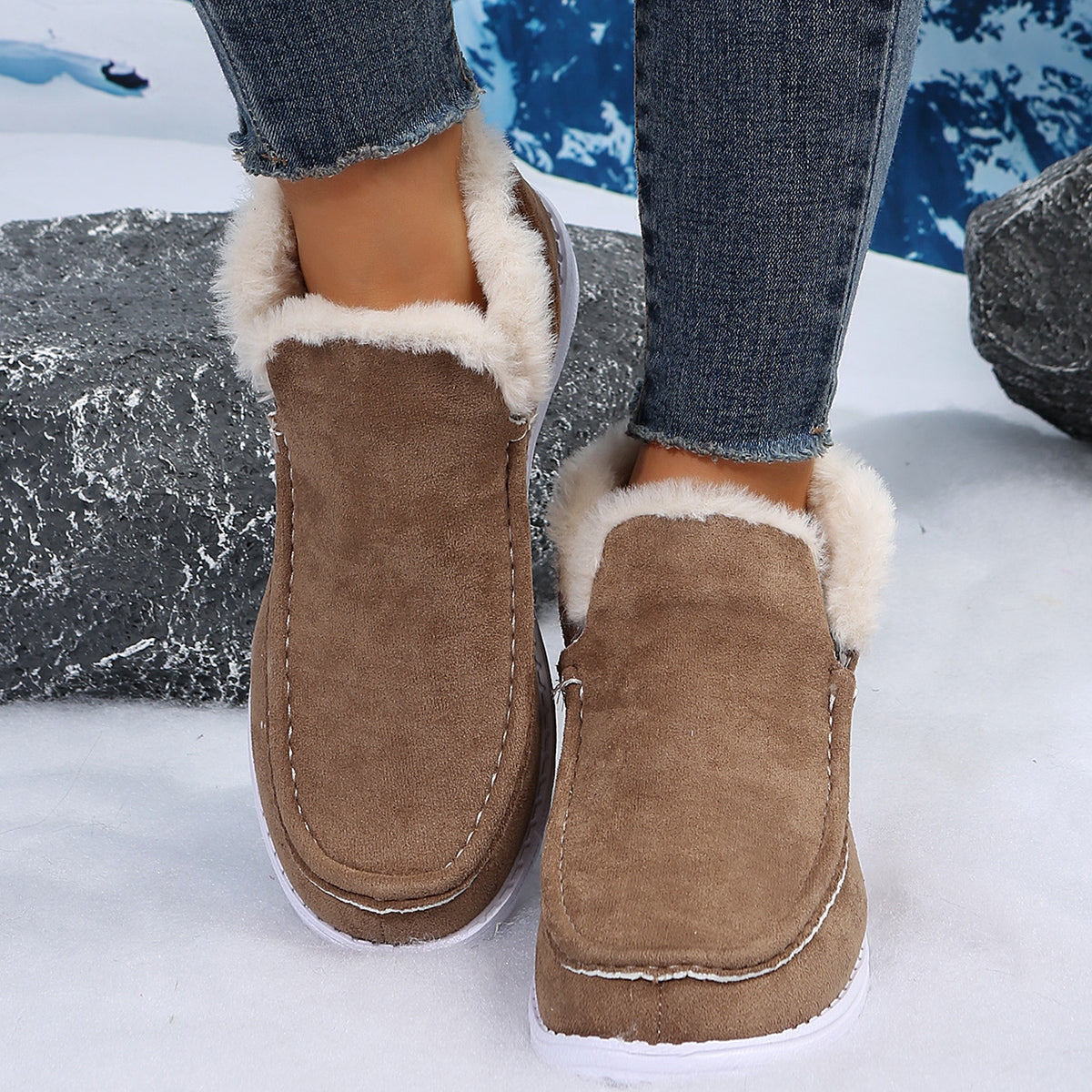 Fashion flat snow boots