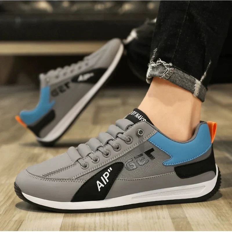 High Quality Trainers Trend Pu Leather Breathable