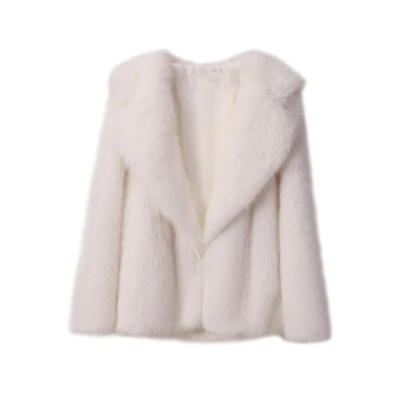 Slim Faux Fur Coat