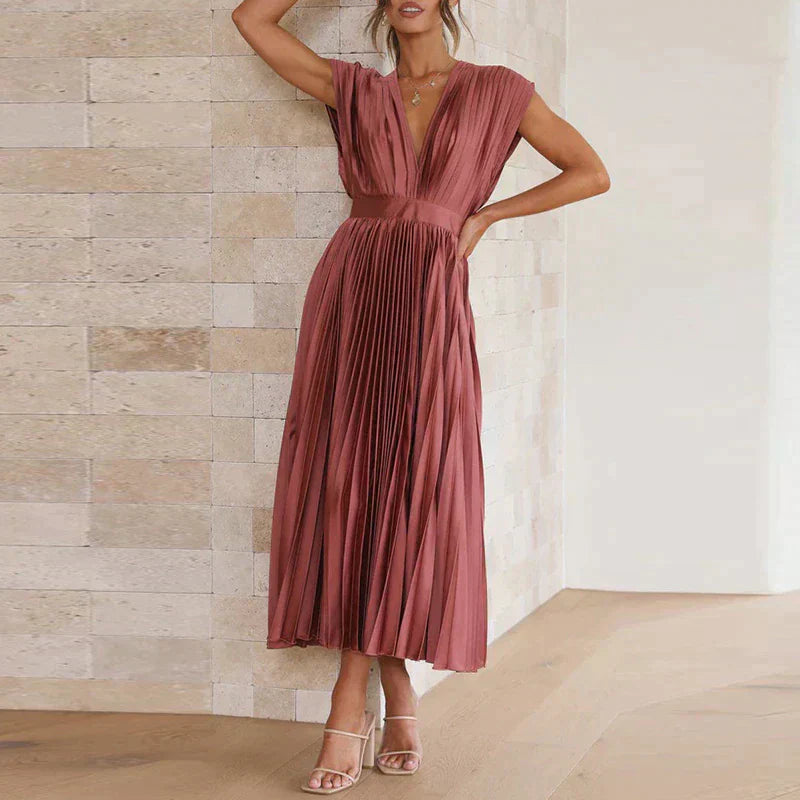 Elegant Pleated Dress