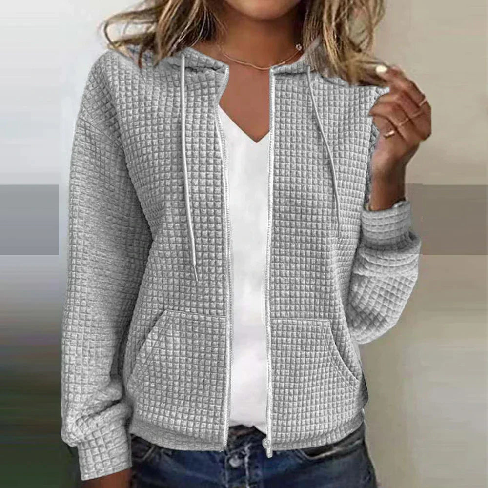 Women's Chequered Jacket - Stylish & Comfortable - Trendy Fashion - Perfect for Any Occasion