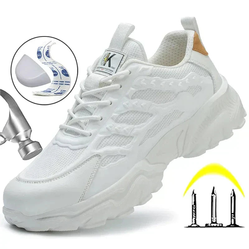 Men - Safety Shoes - Steel Toe Cap - Durable Work Footwear for Maximum Protection and Comfort