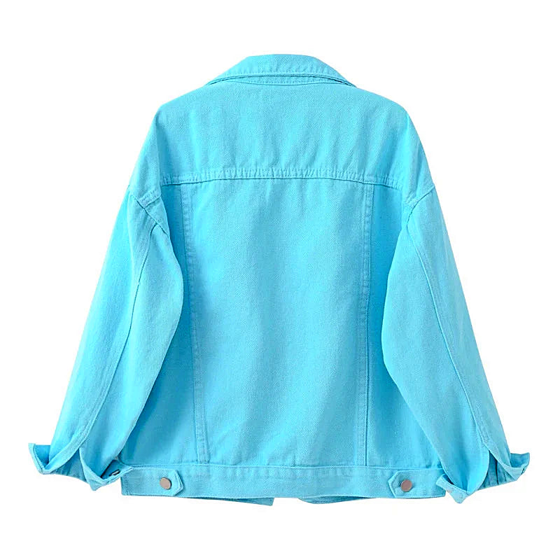 Women - Denim Jacket - Classic Style - Durable Material - Timeless Fashion Essential