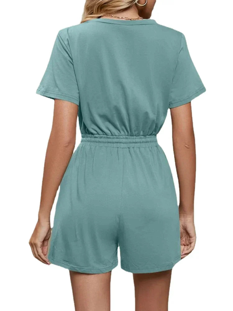 Short-sleeved jumpsuit