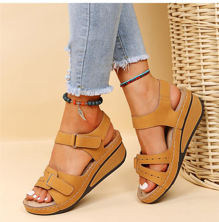 Open toe sandals to slip into