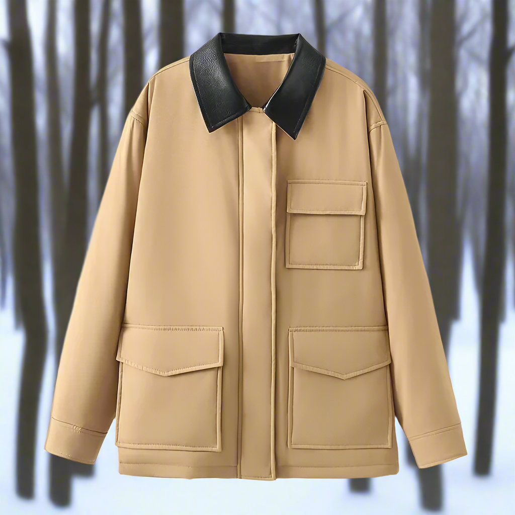 Women - Padded Lapel Jacket - Elegant & Stylish Design - Comfortable Outerwear for Every Occasion