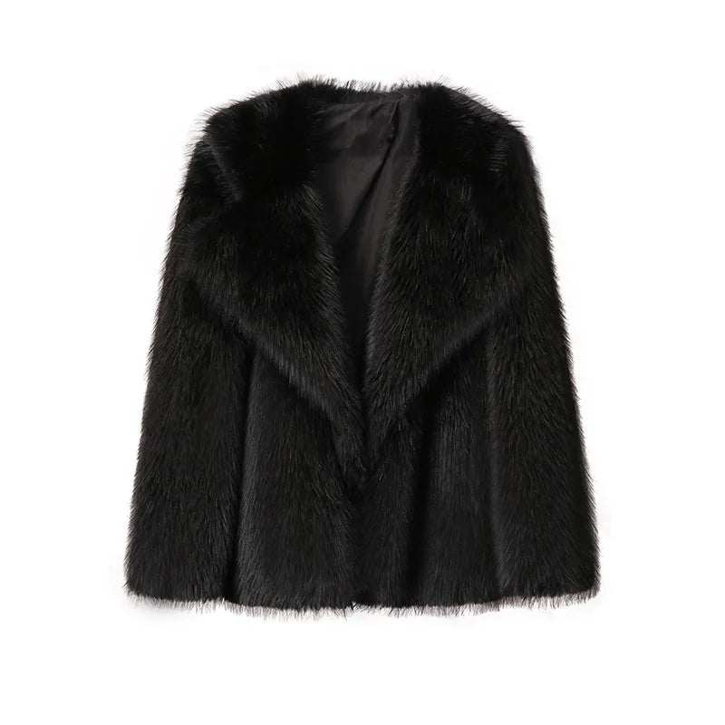 Slim Faux Fur Coat