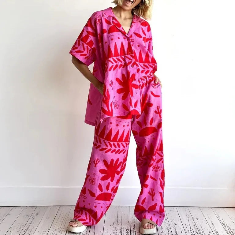 Printed two-piece set