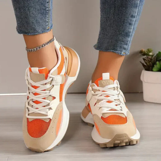 Casual colour block sneakers for women