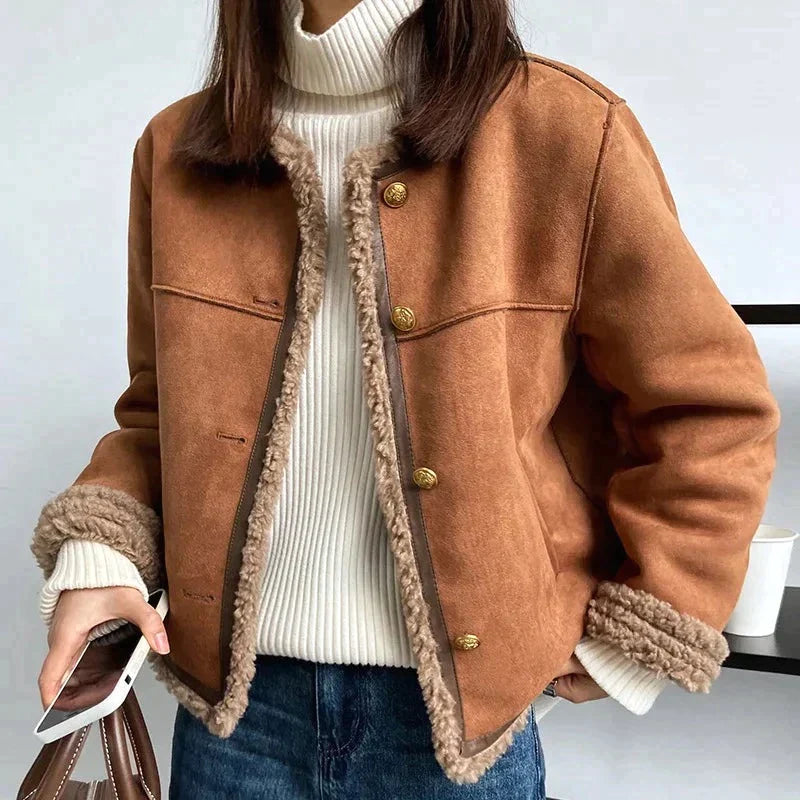 soft suede jacket for women