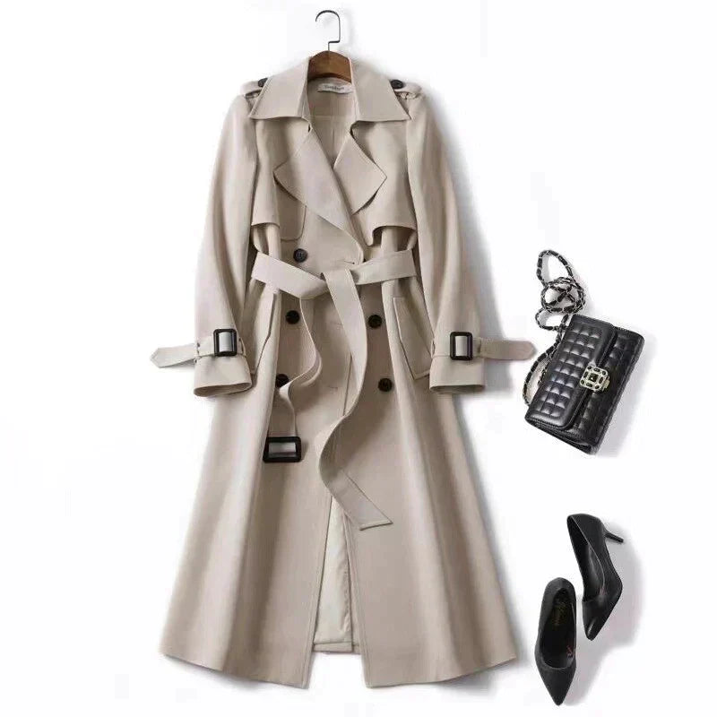 Women - Stylish Trench Coat - Elegant Design & Versatile Fit - Perfect for Any Occasion