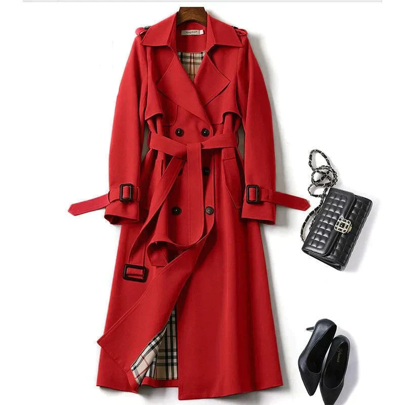 Women - Stylish Trench Coat - Elegant Design & Versatile Fit - Perfect for Any Occasion