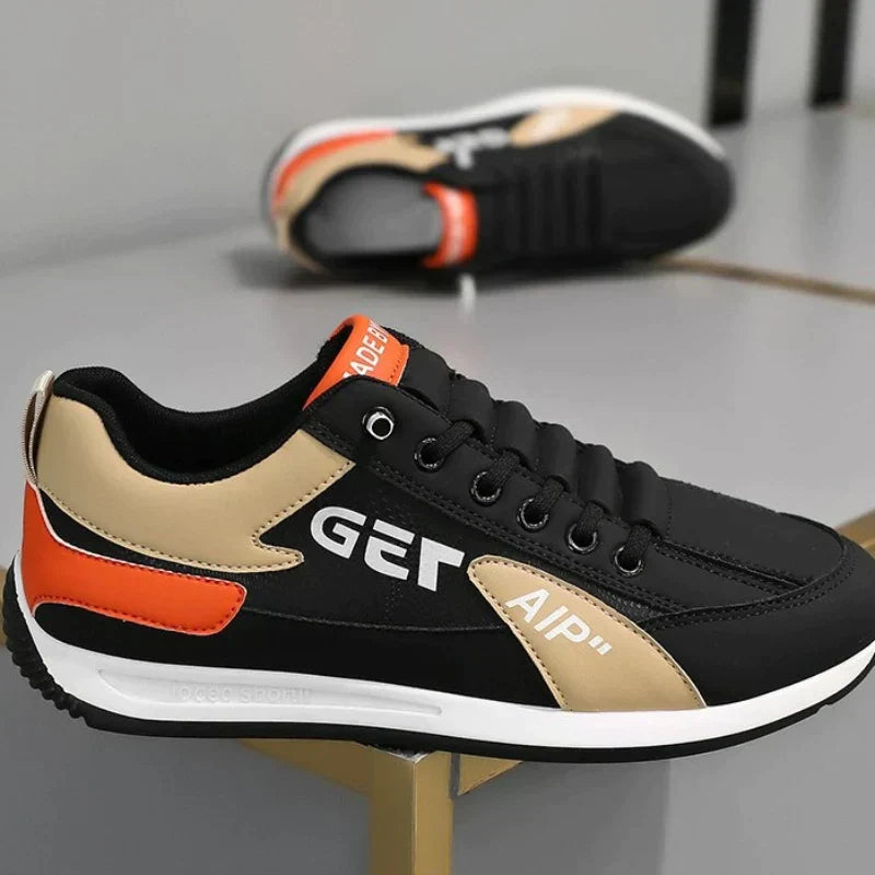 High Quality Trainers Trend Pu Leather Breathable