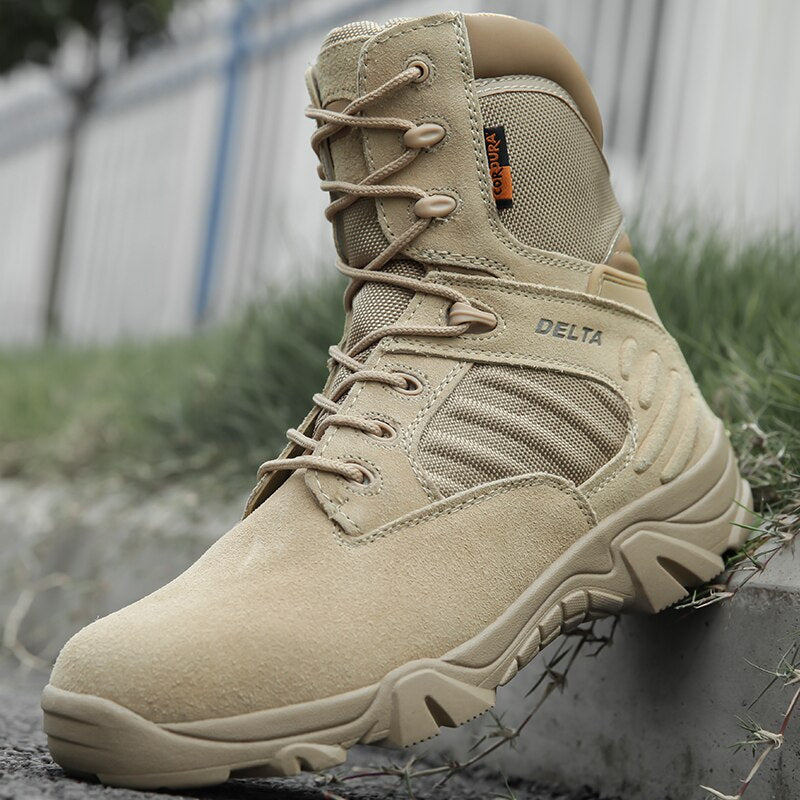 Men - Tactical Military Boots - Durable Green Outdoor Footwear for Comfort and Adventure