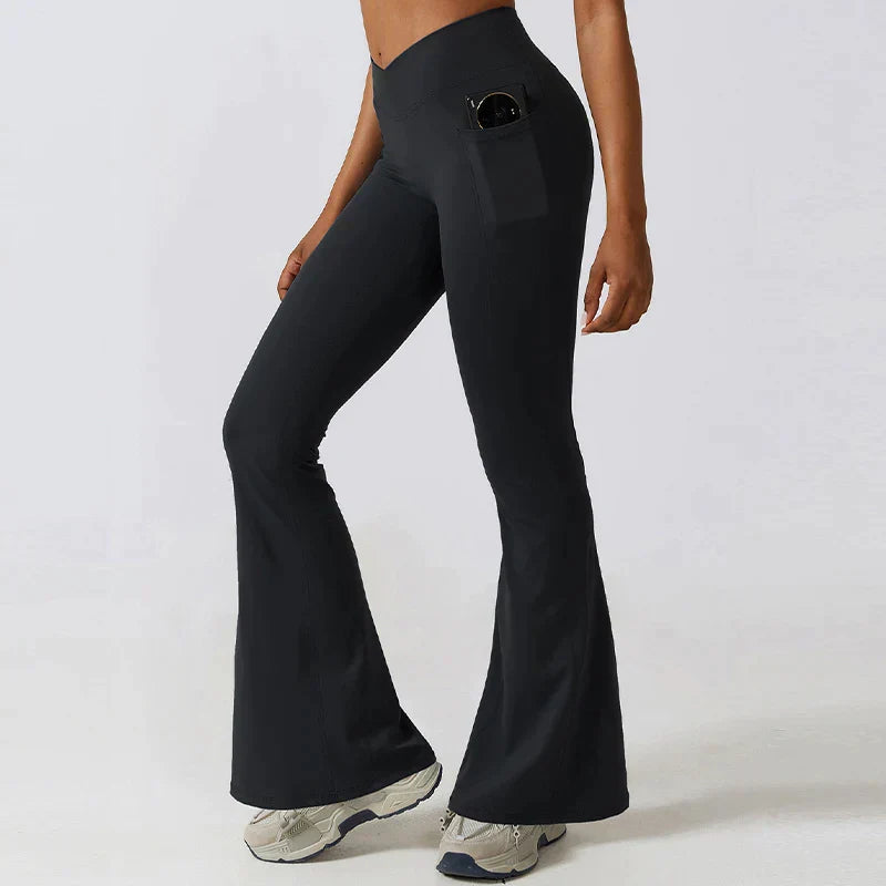 Flared Fitness Legging With High Waist