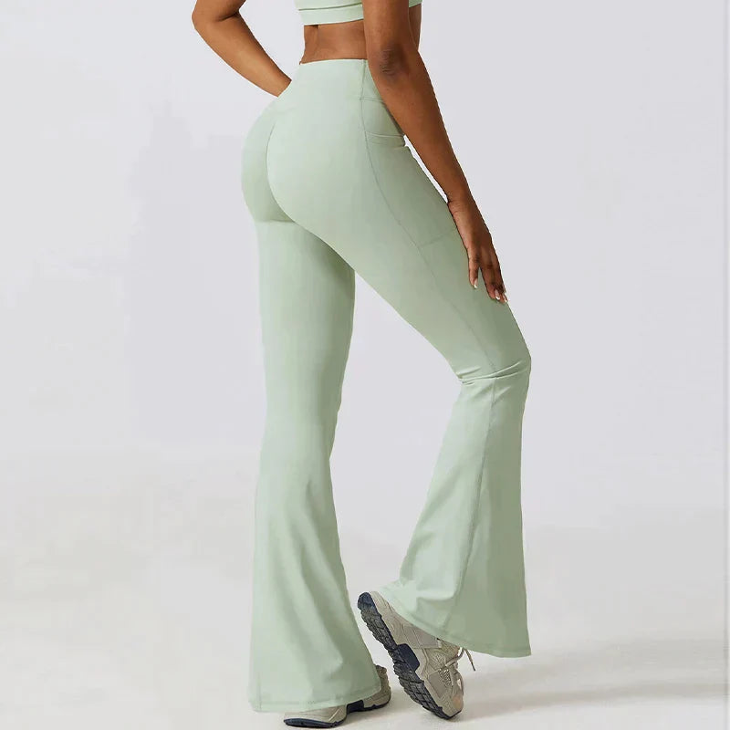 Flared Fitness Legging With High Waist