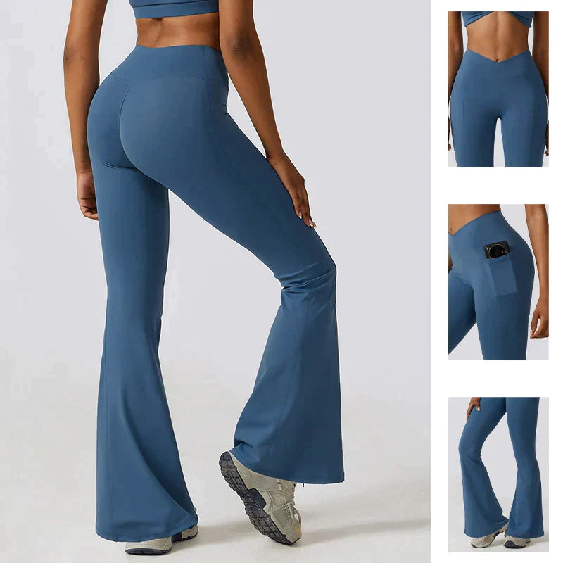 Flared Fitness Legging With High Waist