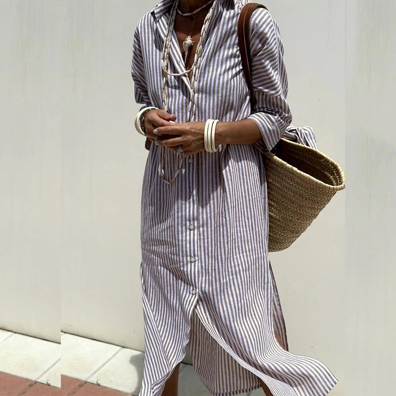 Elegant striped dress