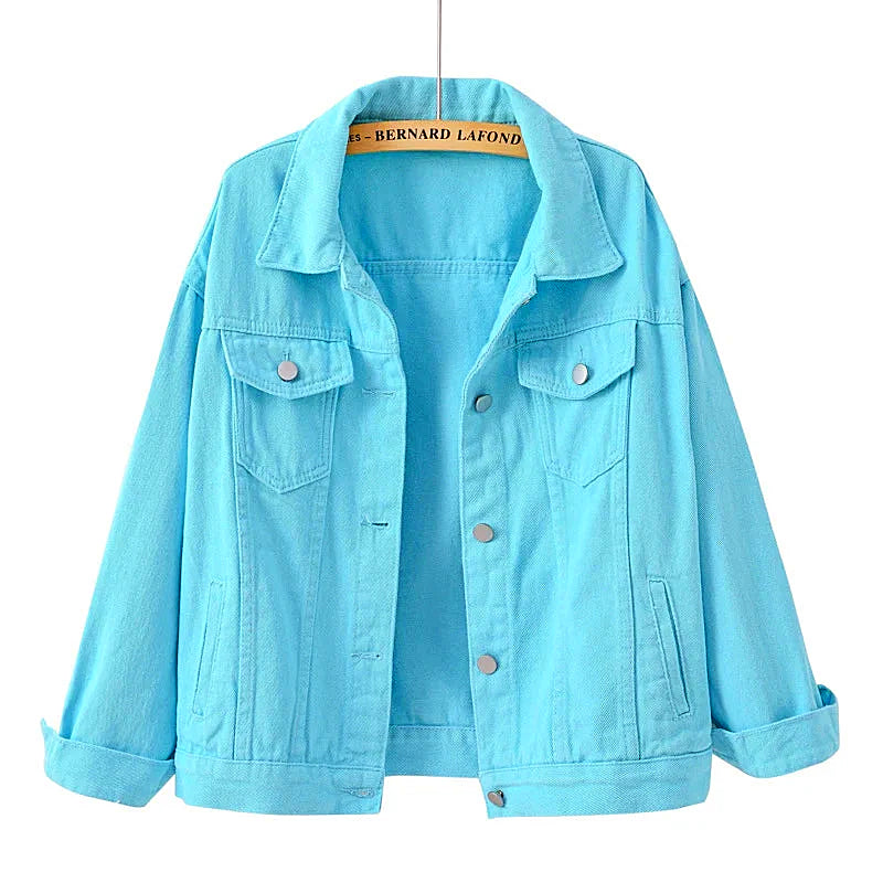 Women - Denim Jacket - Classic Style - Durable Material - Timeless Fashion Essential