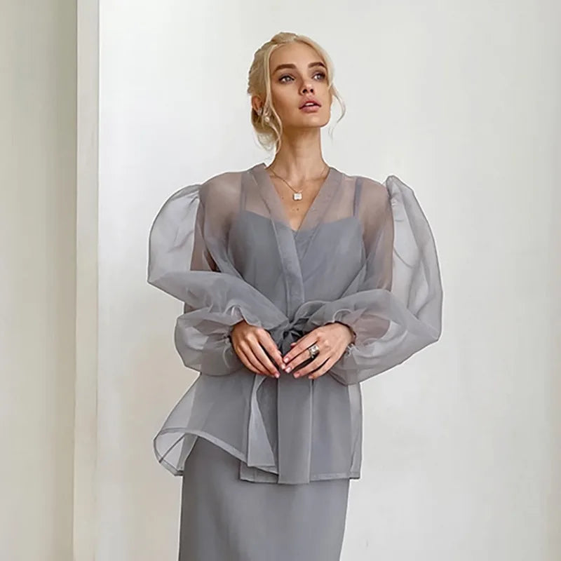 Translucent Organza blouse