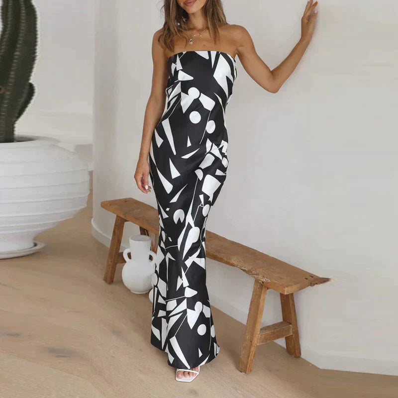 Fashion Print Bodycon Beach Dress