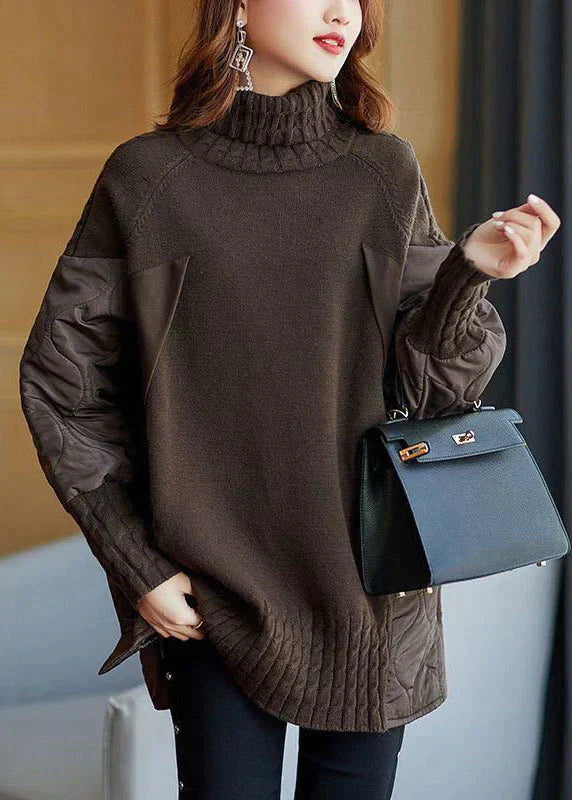 Roller collar pullover