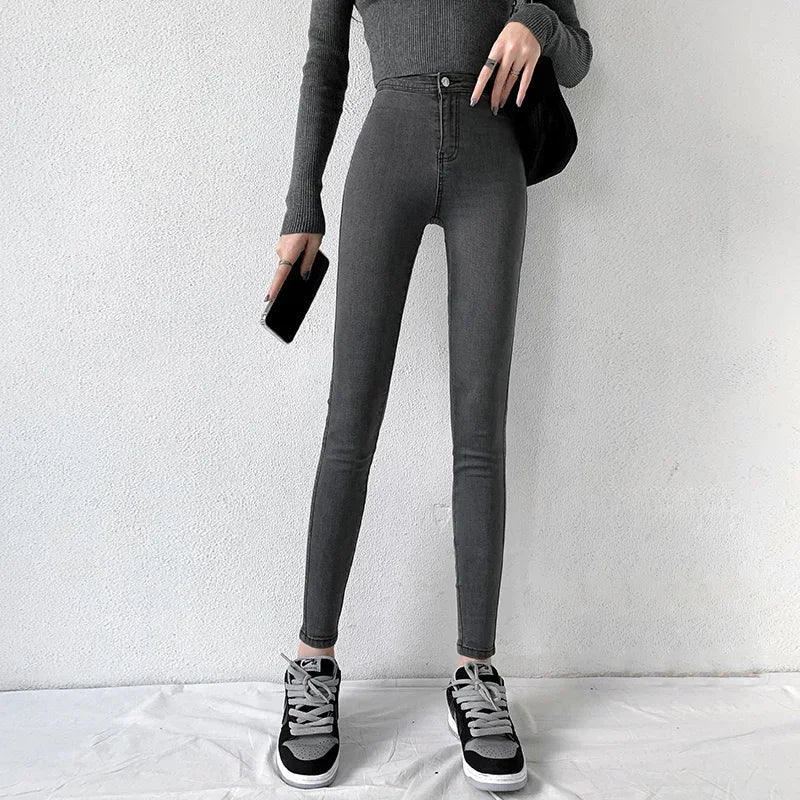 Ladies super stretch skinny jeans