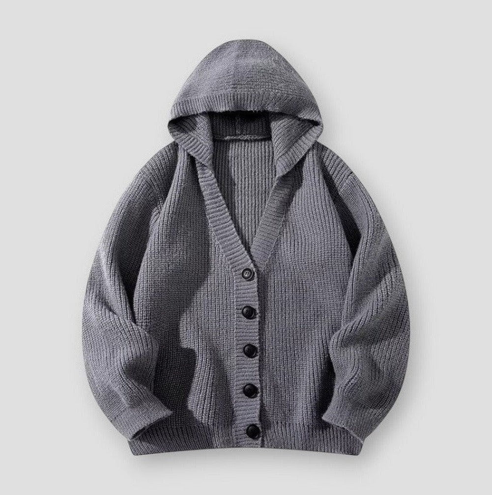 Women - Hooded Cardigan - Cozy Knit - Stylish Outerwear for Comfort and Warmth