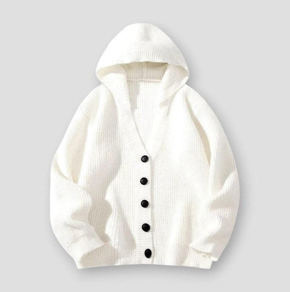 Women - Hooded Cardigan - Cozy Knit - Stylish Outerwear for Comfort and Warmth