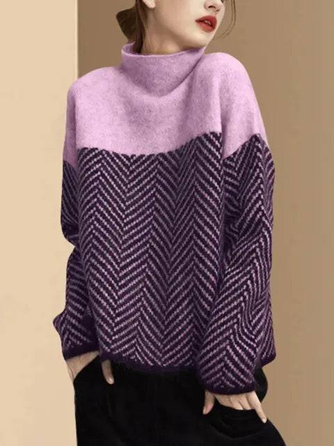 Soft Sweater With Medium Collar