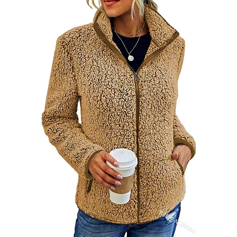 Women - Fleece Jacket - Cozy Warmth for Winter - Stylish Ladies Outerwear