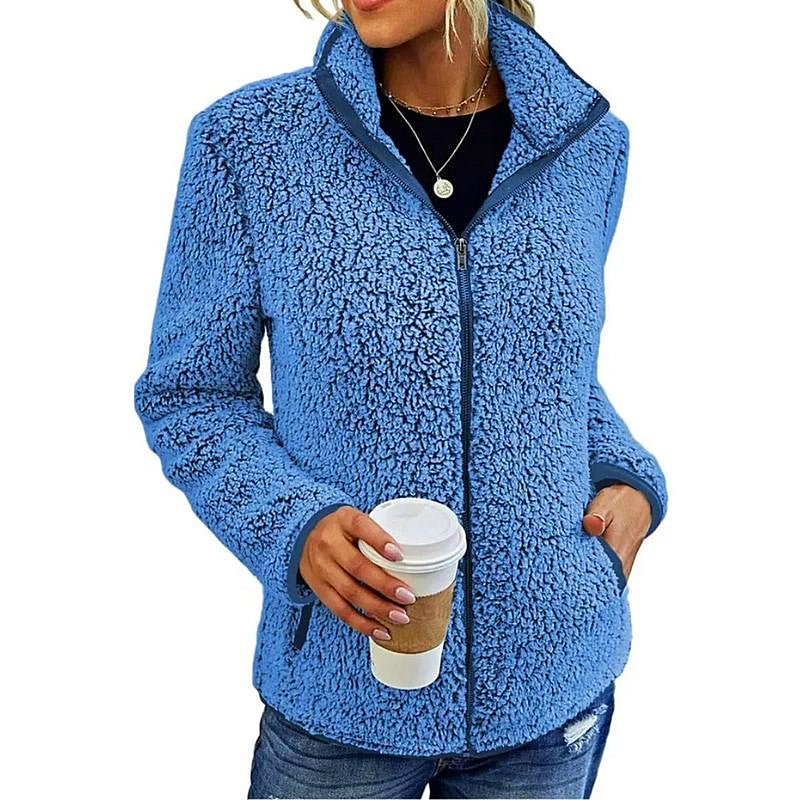 Women - Fleece Jacket - Cozy Warmth for Winter - Stylish Ladies Outerwear