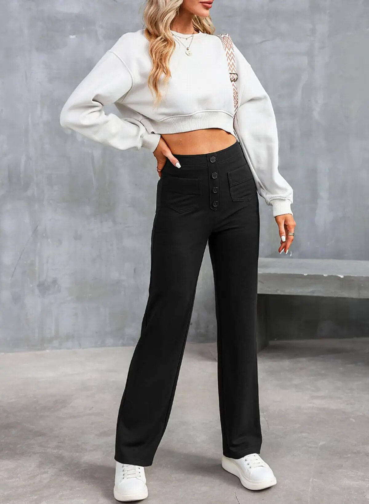 Elasticated leisure trousers