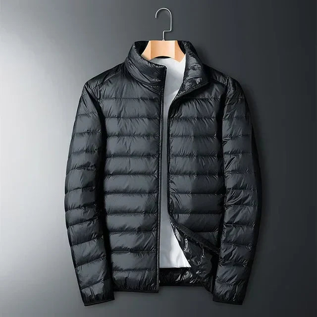 Black ultralight transition jacket mens