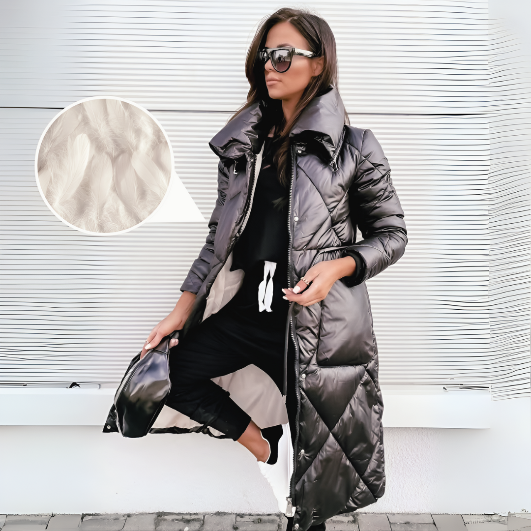 Women's Long Elegant Parka - Stylish & Warm Outerwear for Any Occasion - Perfect for Winter Fashion