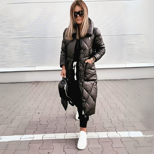 Women's Long Elegant Parka - Stylish & Warm Outerwear for Any Occasion - Perfect for Winter Fashion