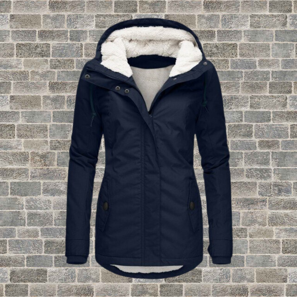 Women's Vintage Fleece Winter Jacket - Cozy, Stylish & Warm - Perfect for Cold Weather Adventures