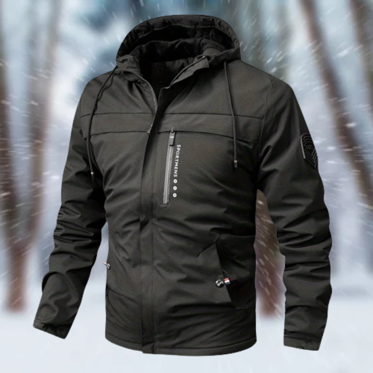 The new luxury waterproof hooded jacket