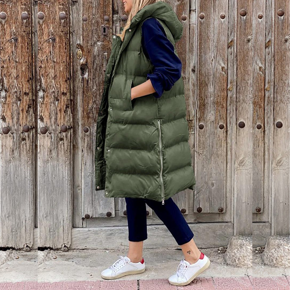 Women's Long Hooded Jacket - Stylish & Trendy Outerwear - Perfect for All Seasons - Fashionable & Versatile