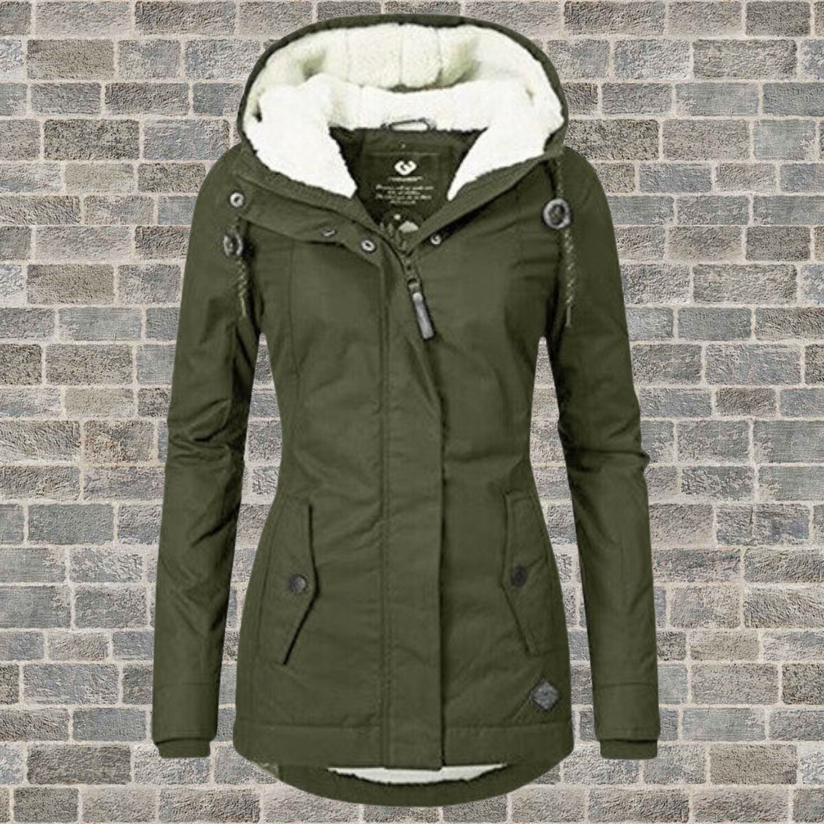 Women's Vintage Fleece Winter Jacket - Cozy, Stylish & Warm - Perfect for Cold Weather Adventures