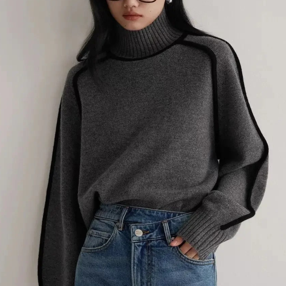 Loose Jumper Knitted Sweater for Women