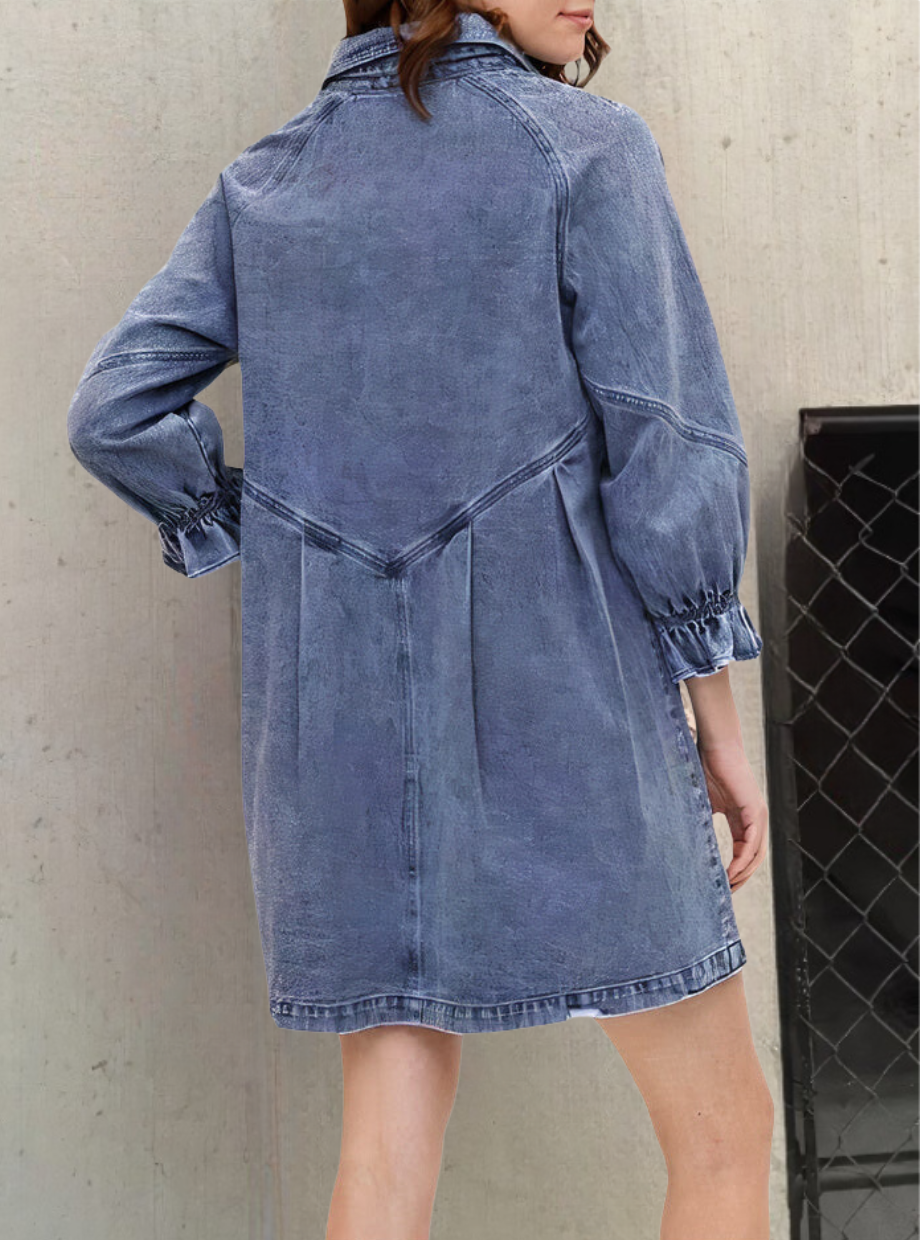 Urban Chic - Long-sleeved denim dress