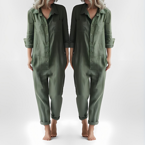 Stylish green jumpsuit