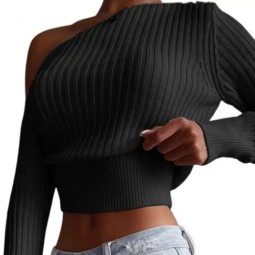 Off-shoulder sweater