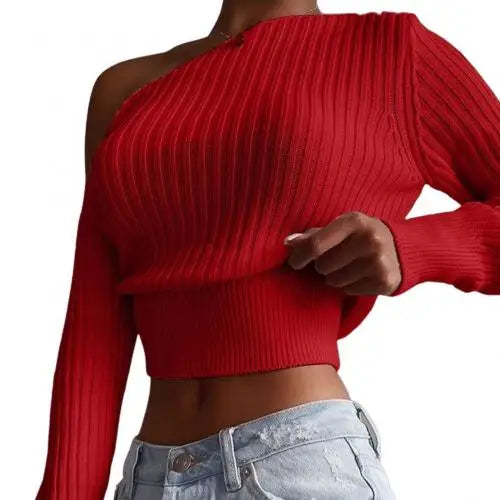 Off-shoulder sweater