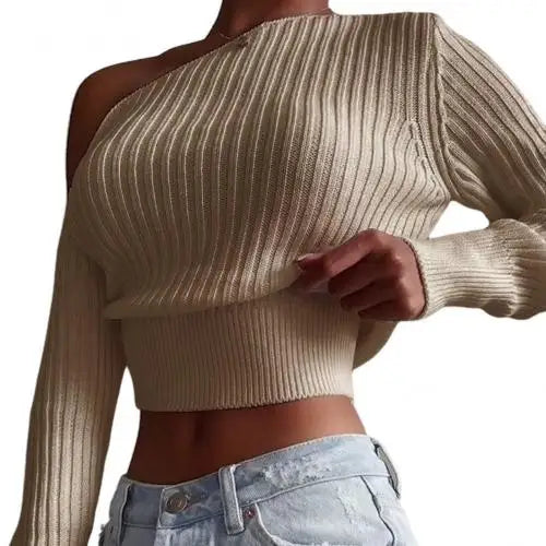 Off-shoulder sweater