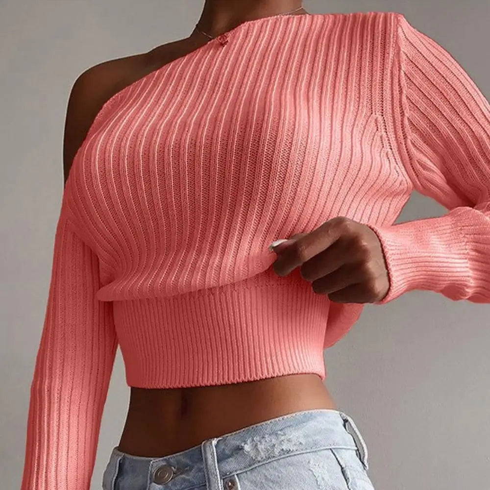 Off-shoulder sweater