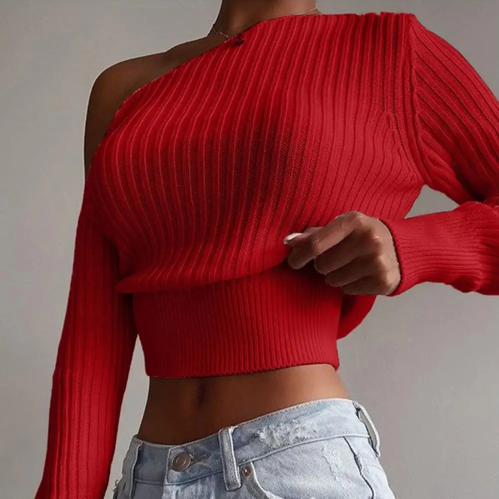 Off-shoulder sweater